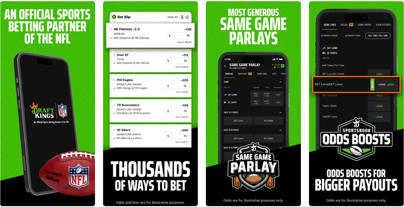 DraftKings Lousiana Sportsbook App